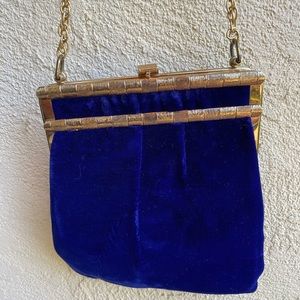 Mardane USA, Vintage royal blue velvet purse